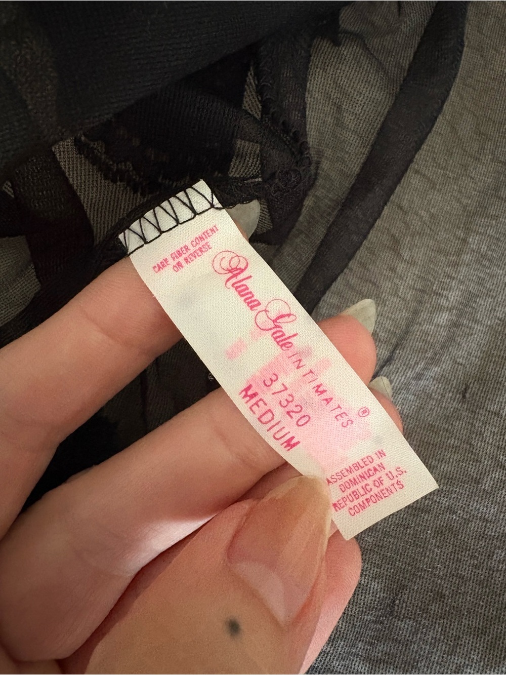 Vintage Alana Gale Black Lace Sheer Layering Shirt - Picture 2 of 2